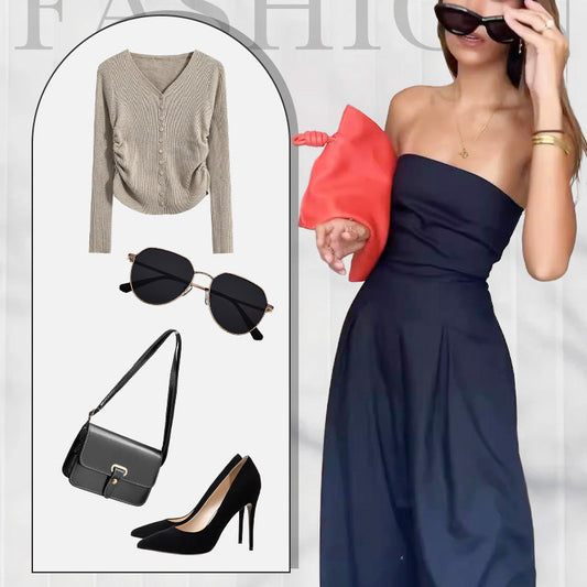 🔥2025 HOT SALE ❤️ Women's Strapless Jumpsuit With Pockets💃