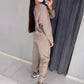 🔥LAST DAY 60% OFF✨Women's Crew Neck Top & Drawstring Pants Set
