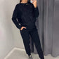 🔥LAST DAY 60% OFF✨Women's Crew Neck Top & Drawstring Pants Set