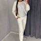 🔥LAST DAY 60% OFF✨Women's Crew Neck Top & Drawstring Pants Set
