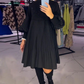 🔥HOT SALE 49% OFF💖Women's Plus Size Lantern Sleeve Stand Collar Dress