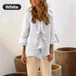 🌸2025 HOT SALE 49% OFF🌸Women's Ruffle Collar Blouse with Bell Sleeves