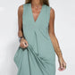 ☁️Sleeveless Deep V-Neck Loose Maxi Dress🌸
