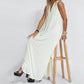 ☁️Sleeveless Deep V-Neck Loose Maxi Dress🌸