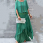 💃 Loose Top & Slit Wide-Leg Pants Chiffon 2-Piece Set✨