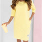 ✨Round Neck 3/4 Sleeve Dress with Pockets🍬