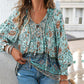 💖LAST DAY SALE 49% OFF💖Women's Fashion Printed v-Neck Long Sleeve Shirt