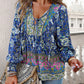 💖LAST DAY SALE 49% OFF💖Women's Fashion Printed v-Neck Long Sleeve Shirt