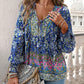 💖LAST DAY SALE 49% OFF💖Women's Fashion Printed v-Neck Long Sleeve Shirt