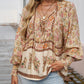 💖LAST DAY SALE 49% OFF💖Women's Fashion Printed v-Neck Long Sleeve Shirt