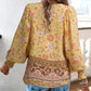 💖LAST DAY SALE 49% OFF💖Women's Fashion Printed v-Neck Long Sleeve Shirt