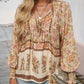 💖LAST DAY SALE 49% OFF💖Women's Fashion Printed v-Neck Long Sleeve Shirt