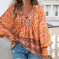 💖LAST DAY SALE 49% OFF💖Women's Fashion Printed v-Neck Long Sleeve Shirt