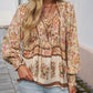 💖LAST DAY SALE 49% OFF💖Women's Fashion Printed v-Neck Long Sleeve Shirt
