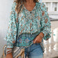 💖LAST DAY SALE 49% OFF💖Women's Fashion Printed v-Neck Long Sleeve Shirt