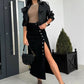 💕Limited Time 49% Off💕Stylish Button Closure Split Denim Bodycon Skirt