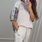 🐆 [Summer Sale] Leopard Print Sweatshirt 2 Piece | Matching Set 🇬🇧 🧥 Loose Fit | ☁️ Brushed Fleece Scrubs
