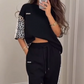 🐆 [Summer Sale] Leopard Print Sweatshirt 2 Piece | Matching Set 🇬🇧 🧥 Loose Fit | ☁️ Brushed Fleece Scrubs
