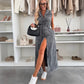 🌺2025 New! 49% OFF Women's Waistband Midi Jeans Dress 💃