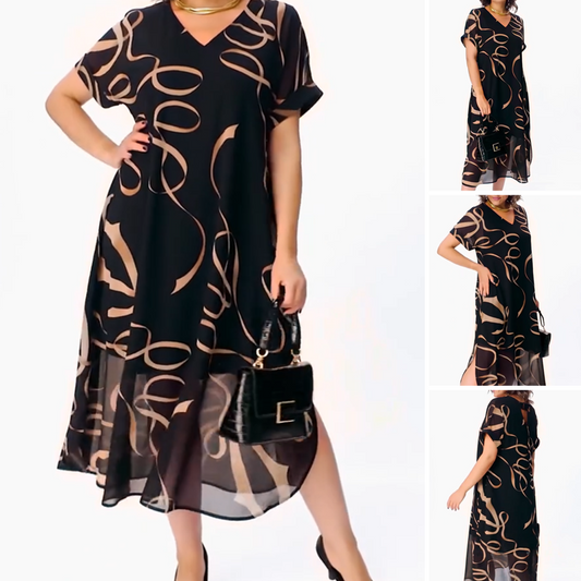 💕2025 Hot Sale 49% OFF🔥2025 New Flowy V-Neck Midi Dress