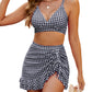 🏝️2025 Summer Hot Sale 49% OFF🌊Gingham High Waisted Tummy Control Bikini Sets👙