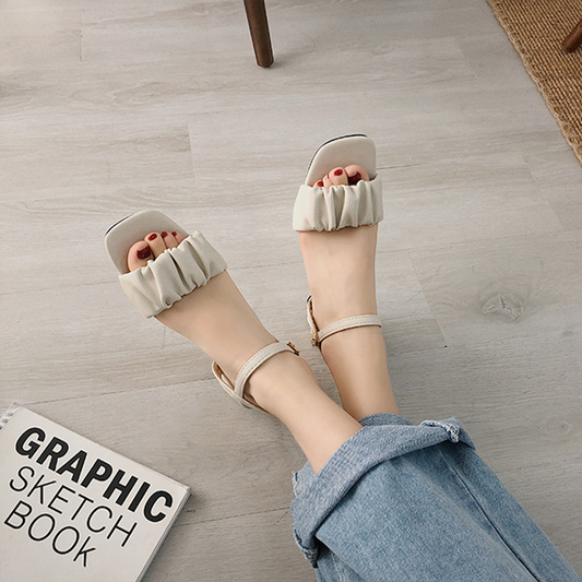 Women's Square-Toe Ankle Strap Sandals