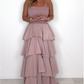 🏖️2025 New Arrivals 💃Solid Color Spaghetti Tiered Skirt