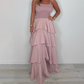 🏖️2025 New Arrivals 💃Solid Color Spaghetti Tiered Skirt