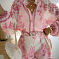 💐Women’s Vintage Floral Print Top & Shorts Two-Piece Set👕🩳