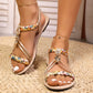 Women's Boho PU Leather Flat Sandals🦋