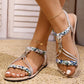 Women's Boho PU Leather Flat Sandals🦋