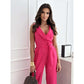 ☀️Women's Sleeveless V-Neck Solid Jumpsuit🕊️