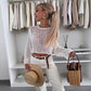 Women's Long Sleeve Hollow Out Knitted Top🧶