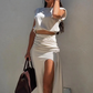 🌸New Arrival 49%OFF💖 Women's Elegant Top & High Slit Skirt Set