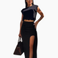 🌸New Arrival 49%OFF💖 Women's Elegant Top & High Slit Skirt Set