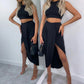 🌸New Arrival 49%OFF💖 Slim Sleeveless Top & Irregular Midi Skirt Set