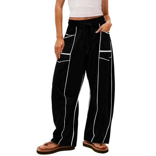 🌞Summer Sale 49% OFF🔥Women's Casual Loose Drawstring Wide-Leg Pants👖