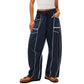 🌞Summer Sale 49% OFF🔥Women's Casual Loose Drawstring Wide-Leg Pants👖