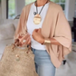 Hot sale 60%OFF💥Women's 3/4 Sleeve Front-Open Loose Shawl