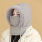 🧣 BUY 1 GET 1 FREE! ❄️ Plush-Lined Thermal Hat with Face Mask - Full Head & Face Protection for Extreme Cold, Unisex Comfort for Skiing/Mountaineering 🏔️🔥