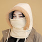 🧣 BUY 1 GET 1 FREE! ❄️ Plush-Lined Thermal Hat with Face Mask - Full Head & Face Protection for Extreme Cold, Unisex Comfort for Skiing/Mountaineering 🏔️🔥