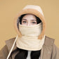 🧣 BUY 1 GET 1 FREE! ❄️ Plush-Lined Thermal Hat with Face Mask - Full Head & Face Protection for Extreme Cold, Unisex Comfort for Skiing/Mountaineering 🏔️🔥