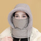 🧣 BUY 1 GET 1 FREE! ❄️ Plush-Lined Thermal Hat with Face Mask - Full Head & Face Protection for Extreme Cold, Unisex Comfort for Skiing/Mountaineering 🏔️🔥