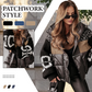 Women’s Patchwork Knit Sleeve Hooded Puffer Jacket|Livraison offerte ✈️