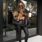 Women’s Patchwork Knit Sleeve Hooded Puffer Jacket|Livraison offerte ✈️