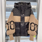 Women’s Patchwork Knit Sleeve Hooded Puffer Jacket|Livraison offerte ✈️