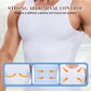 Plain men's compression tank top with tummy control