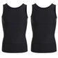 Plain men's compression tank top with tummy control