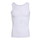 Plain men's compression tank top with tummy control