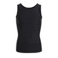 Plain men's compression tank top with tummy control